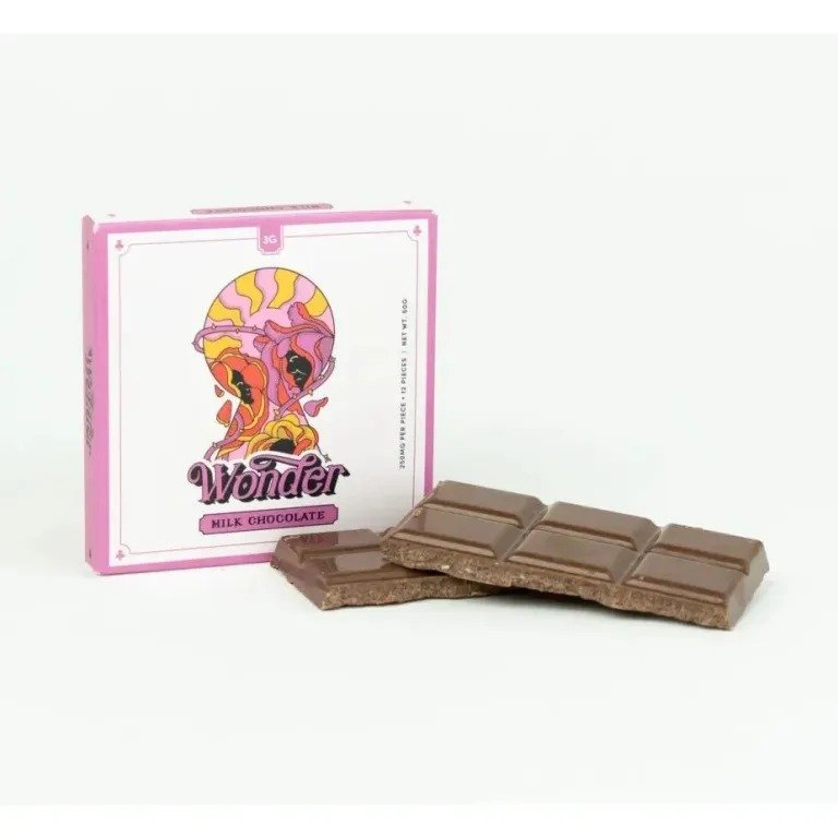 Wonder Psilocybin Chocolate Bar – Milk Chocolate (6000mg) - Image 3